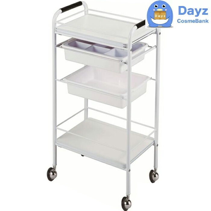 C-118 スタンダードセット台　ホワイト　キャスター付き　　サロンワゴン　　メーカー直送品 納期要確認 / キャンセル返品不可商品　　RB