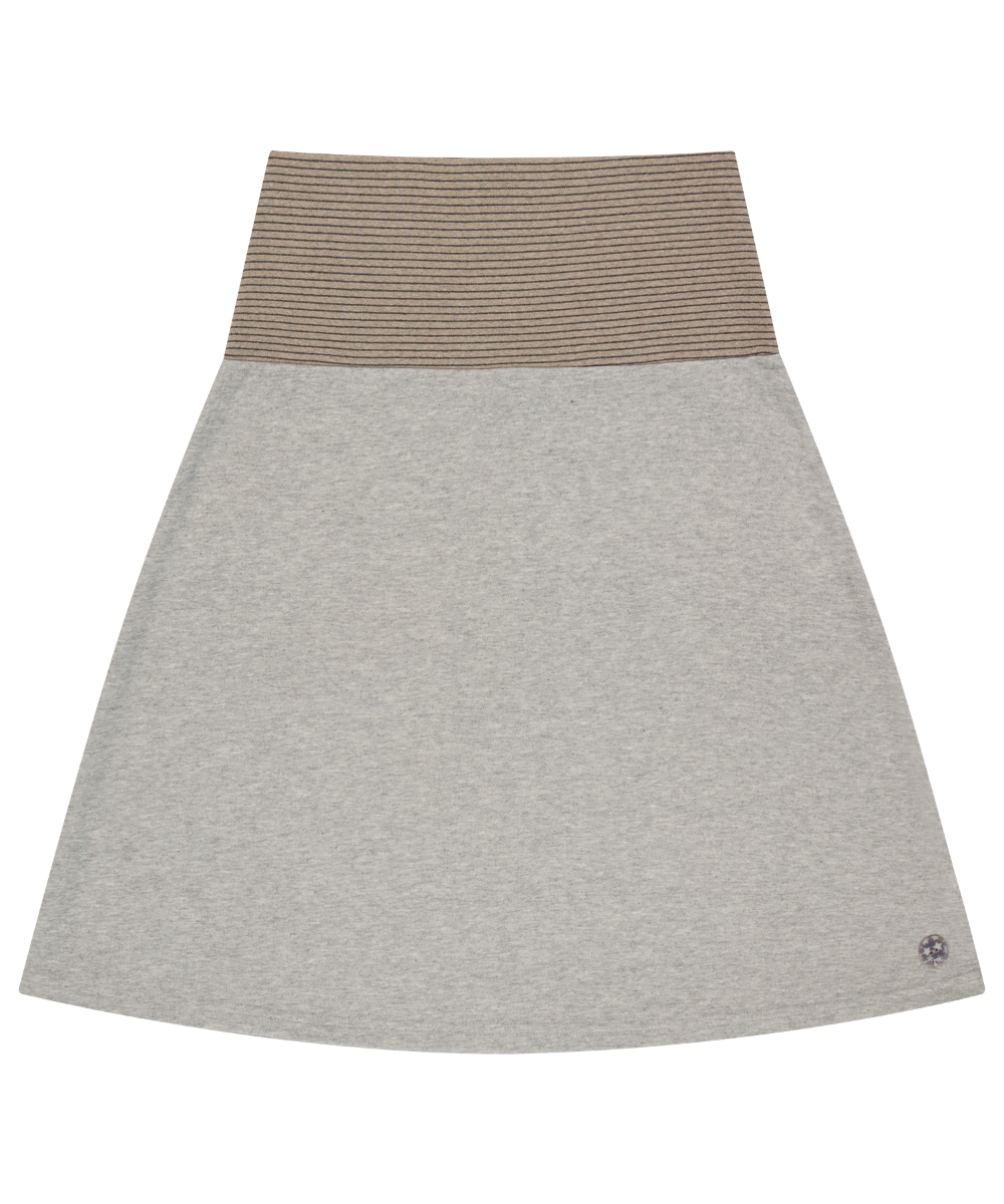 【COYSEIO】 038 STRIPE SKIRT : MELANGE GREY