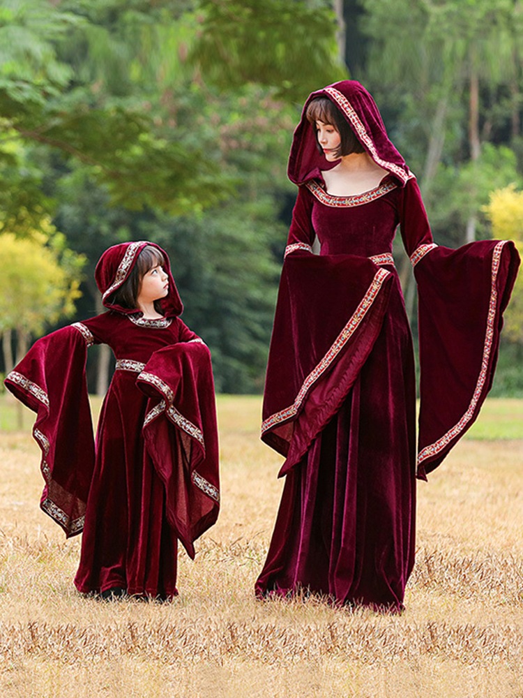 ハロウィン 衣装 子供服 レディース コス服 大人 親子 吸血鬼 魔女 魔女 仮装 服