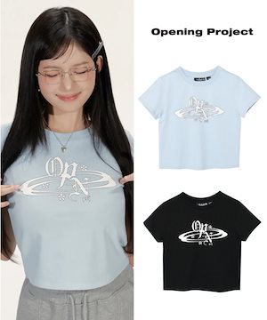 韓国 人気 ブランド[OPENING PROJECT] CIRCLE ARCH LOGO T SHIRT Qoo10 OPENINGPROJECT CIRCLE ARCH LOGO ロゴ