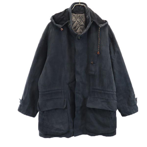 起毛 中綿ジャケット 46-34 ネイビー系 メンズ