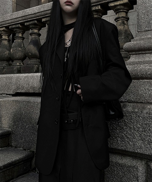 [M~L unisex / 3COLOR] three button minimal overfit jacket