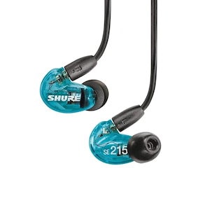 【VGP2024 金賞】SHURE シュア イヤホン 有線 SE215SPE-A トランスルーセントブルー 高遮音性 ゲーム ゲーミング スペシャルエディション カナル型 ワイヤレス変換可(別売) M