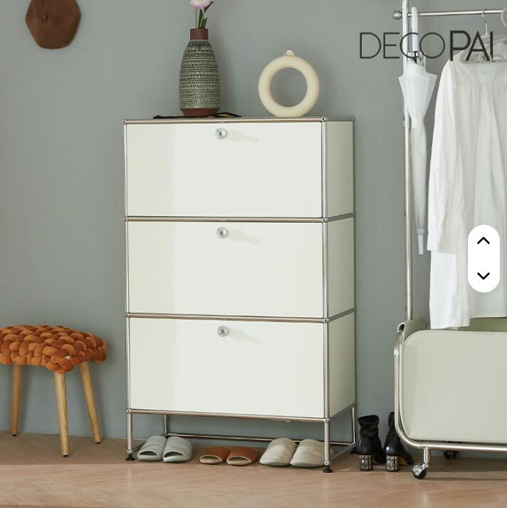 モジュール式コンビネーションシューズキャビネットモダン多機能収納キャビネット家庭用入り口キャビネット