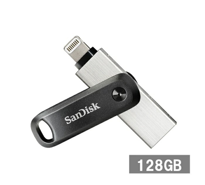 サンディスク iPhone用 USBメモリ 128GB SDIX60N-128G-GN6NE iXpand Flash Drive Go Sandisk iPad Lightning USB