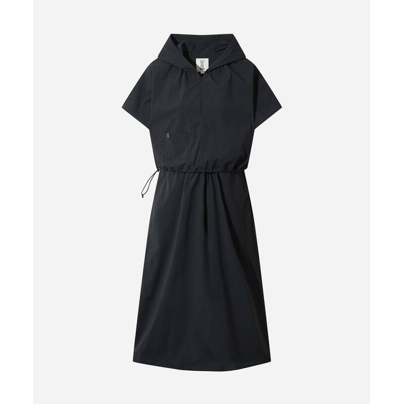 DOD レディース）ブリーナ 半袖フーディワンピース（BLACK） A6222SOP64BLK 423974