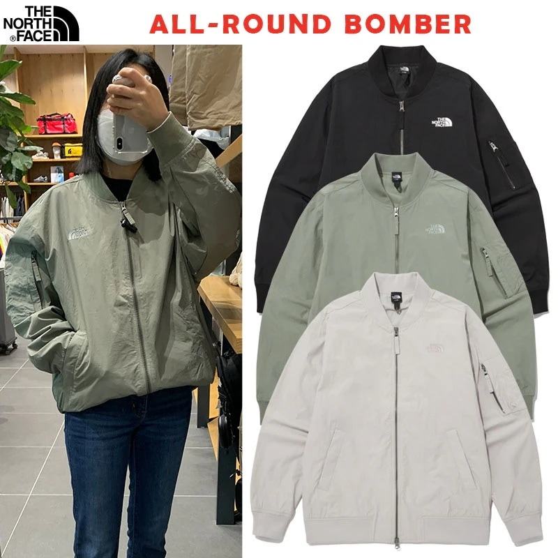 韓国正規品保証 関税負担なし NJ3BP02A ALL-ROUND BOMBERデイリー 基本 着装 男子 女子 人気 韓国 ファッション 男女共用 アウトドア