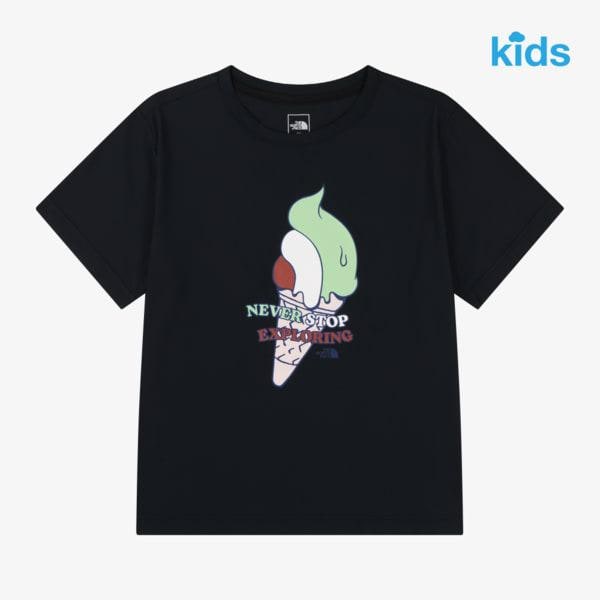 キッズ アイスクリーム 半袖 Tシャツ NT7US19S BLACK