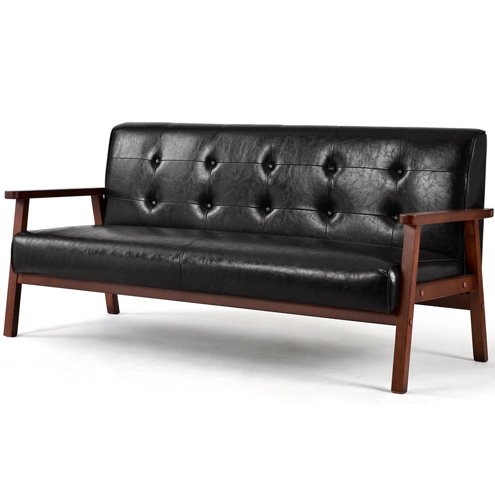 4223人掛けソファ ソファー 3Pソファ レザー PVC