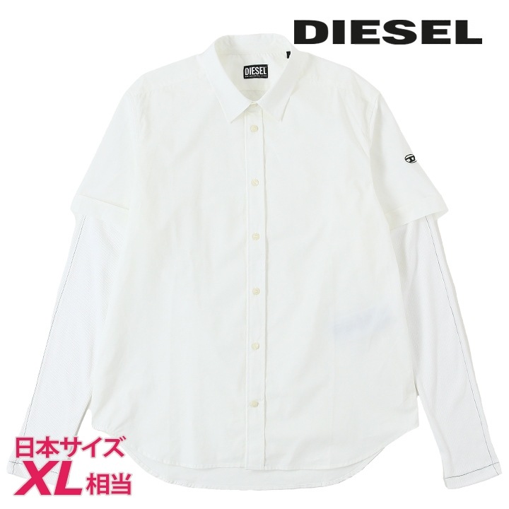 長袖シャツ メンズ S-MARLEY-A フェイクレイヤード 重ね着風 die-m-t-f8-135長袖シャツ