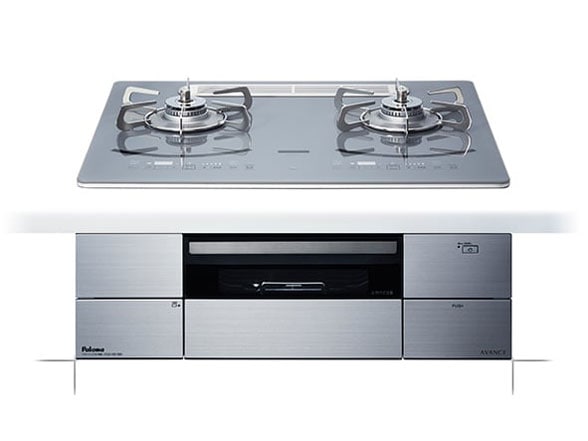 ビルトインコンロ アバンセ 都市ガス ２口ガスコンロ 60cm幅 水なし両面焼きグリル ラ・クックグラン同梱 シルバー PD-293WT-U60GQ-13A