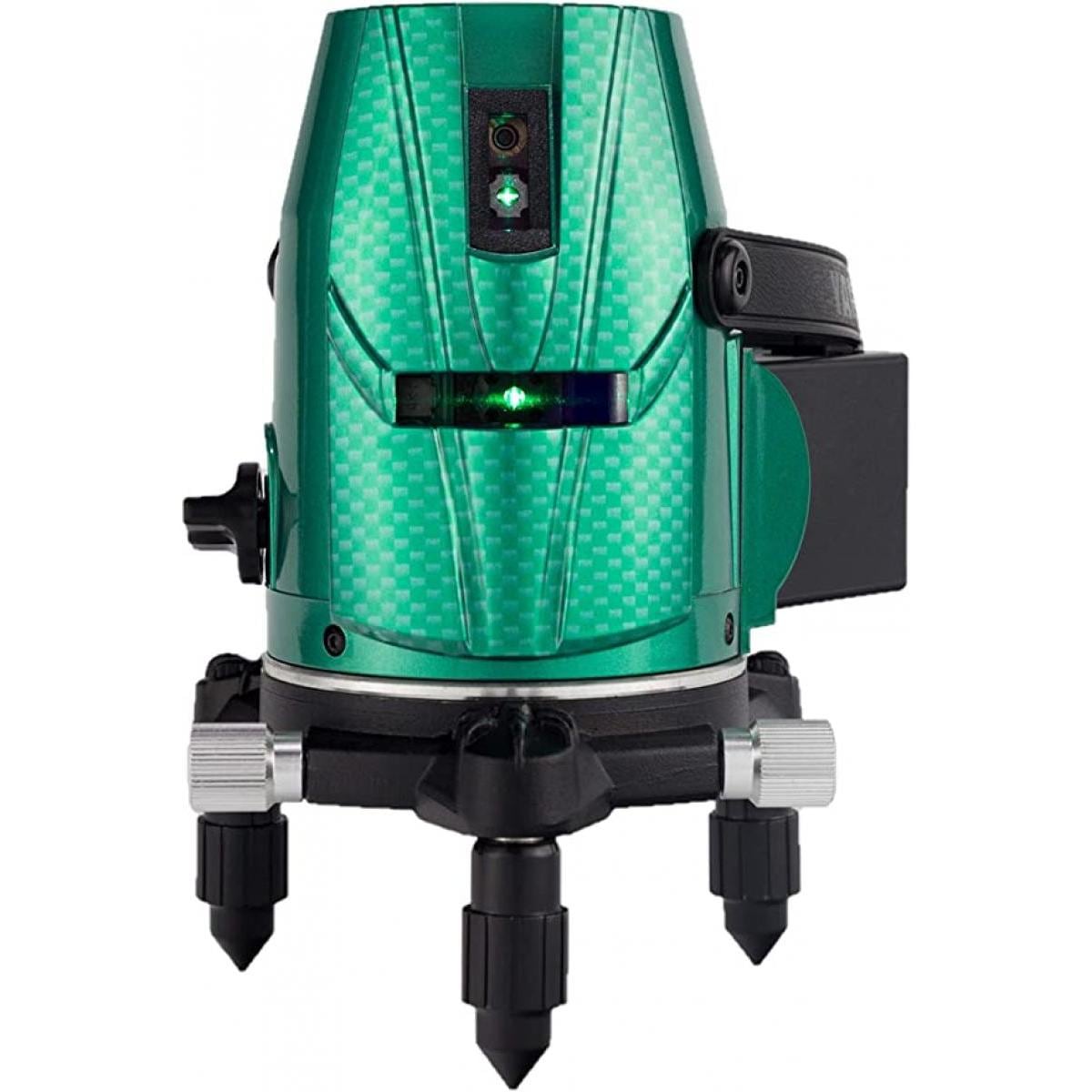 山真製鋸(YAMASHIN) スーパーナビ グリーンレーザー 墨出し器 GV-06-J GV-06(本体+受光器)セットモデル (4方向大矩・4垂直・1水平ライン照射タイプ)