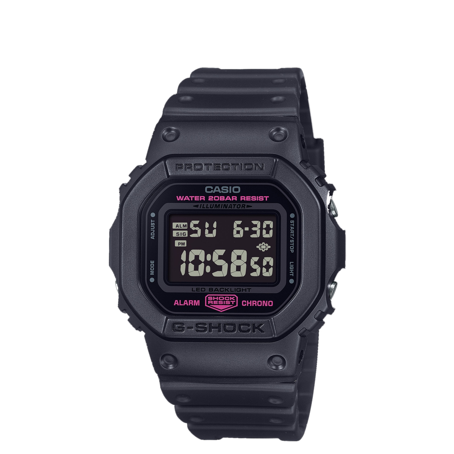 G-SHOCK 腕時計 DW-5600PK-1JR 5600 SERIES ピンクリボン 防水 メンズ レディース ブラック 黒