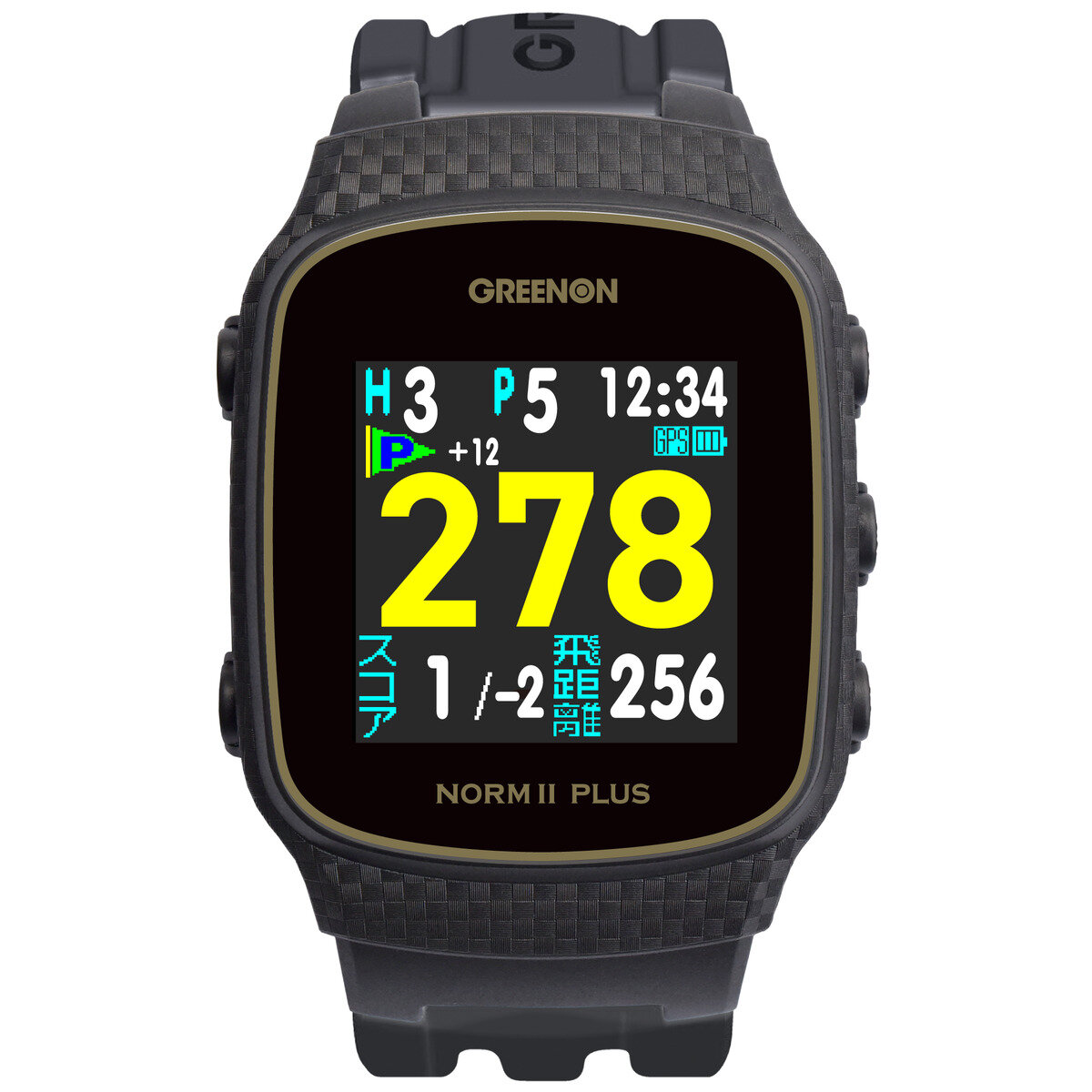 グリーンオン ザゴルフウォッチ ノルム II プラス ブラック