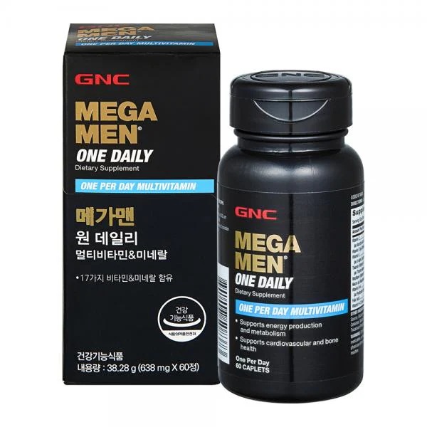 GNC メガマンワン デイリーマルチビタミンアンドミネラル 38.28g GNC 메가맨 원 데일리 멀티비타민 앤 미네랄 38.28g