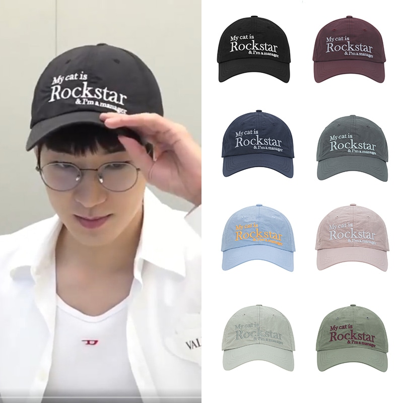 [SEVENTEENウォヌ着用]Rockstar cat Nylon cap