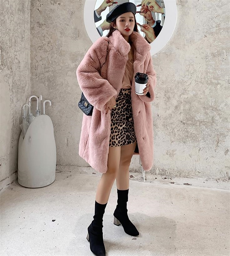 INSスタイル ファー コート ユニークなデザイン 大人気 中長セクション 気高い ファー毛皮 快適である スリム 新品 エレガント