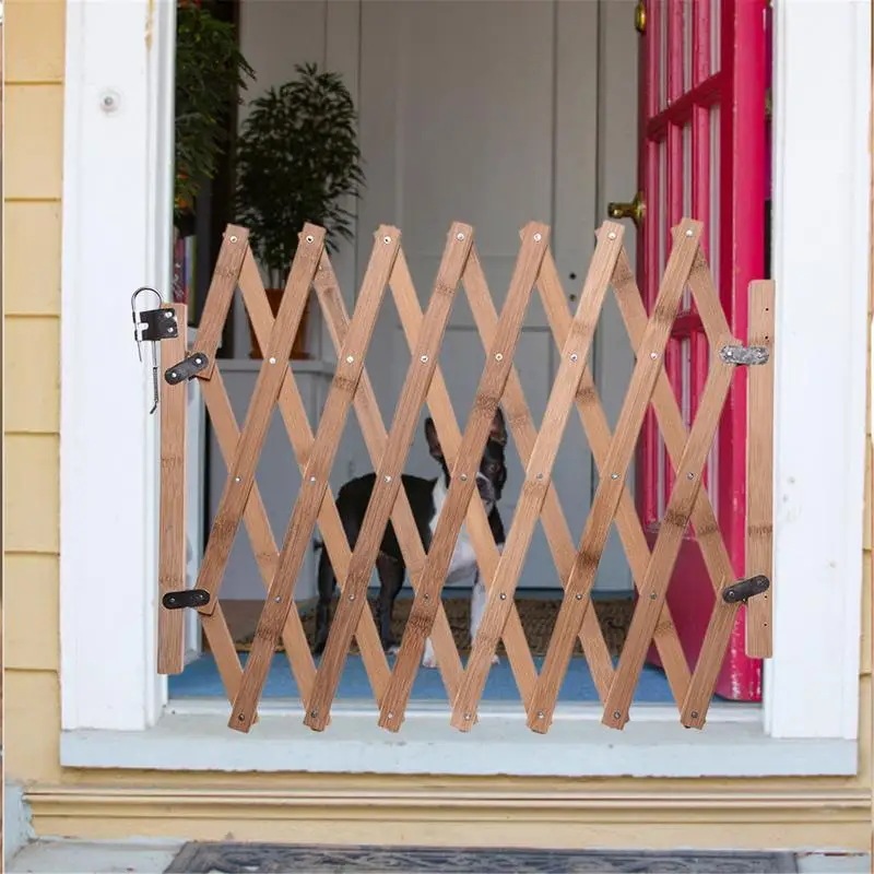 折りたたみ式ペットフェンス,木製フェンス,ポータブル格納式犬猫,引き戸,安全分離ゲート,フェンス