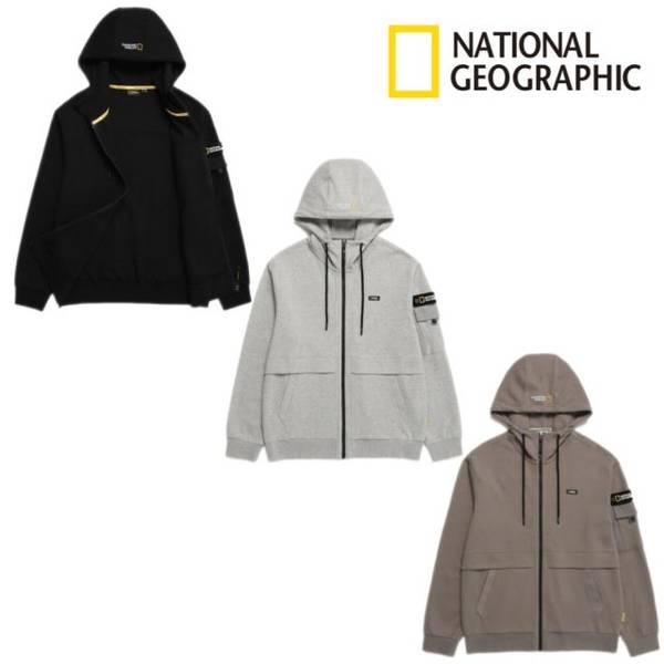 N233UFT020 男女共用 シュリアン 袖ポケット トレーニング フード付きジップアップ