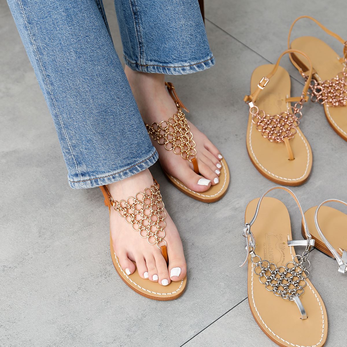 CANFORA カンフォラ トングサンダル K レディース ストラップ レザー シューズ 靴 カラー3色 【mega】