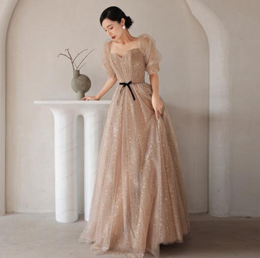 袖あり　パーティードレス　花嫁　二次会　結婚式　ロングドレス　演奏会　ウェディングドレス　大きいサイズ