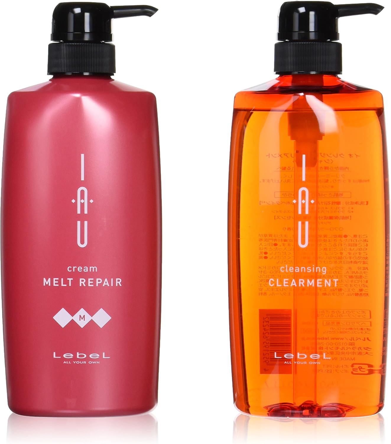 ルベル IAU イオ クレンジング クリアメント シャンプー 600ml&イオ クリーム メルトリペア トリートメント600ml