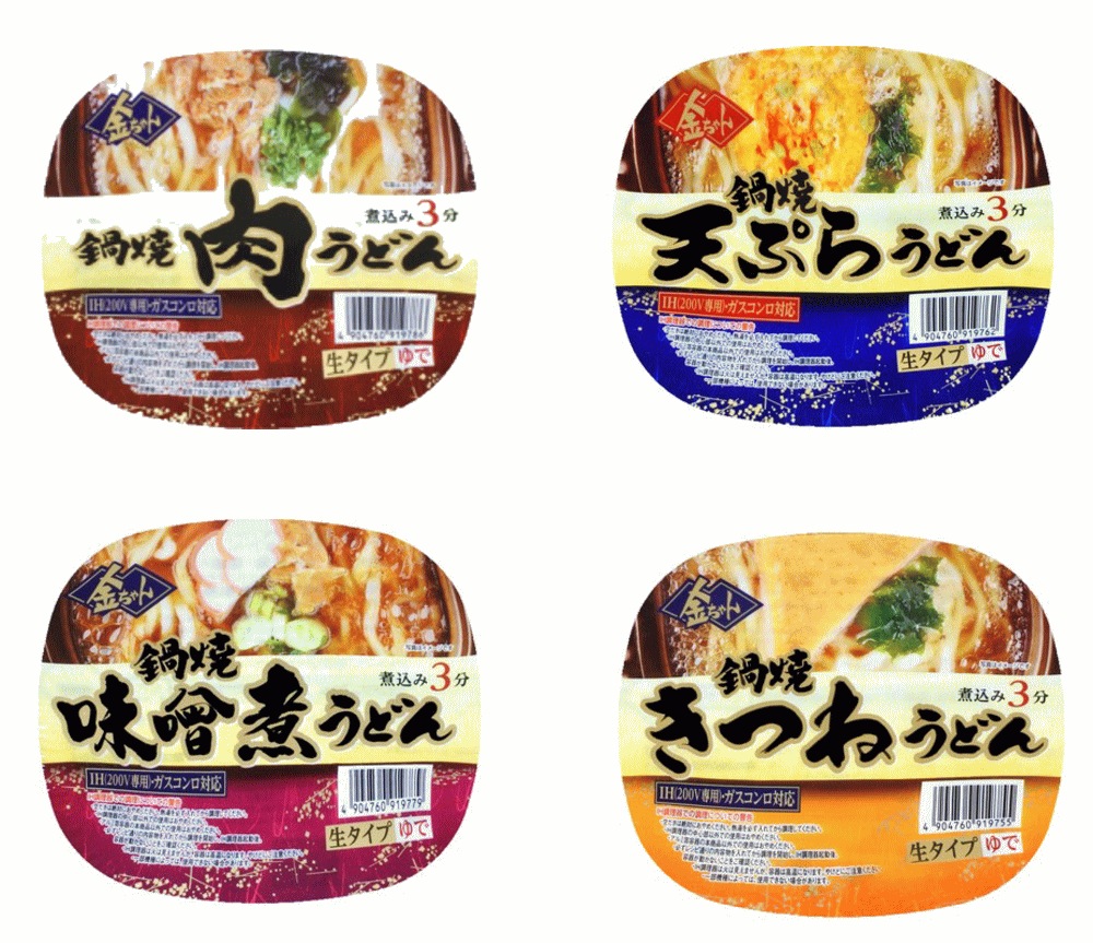 スパイスおまけ付き 旨くて格安 コスパ満点の徳島製粉 金ちゃん 鍋焼きうどん 生タイプ 天ぷらうどん肉うどん味噌煮うどんきつねうどん 24個セット 関東圏送料無料