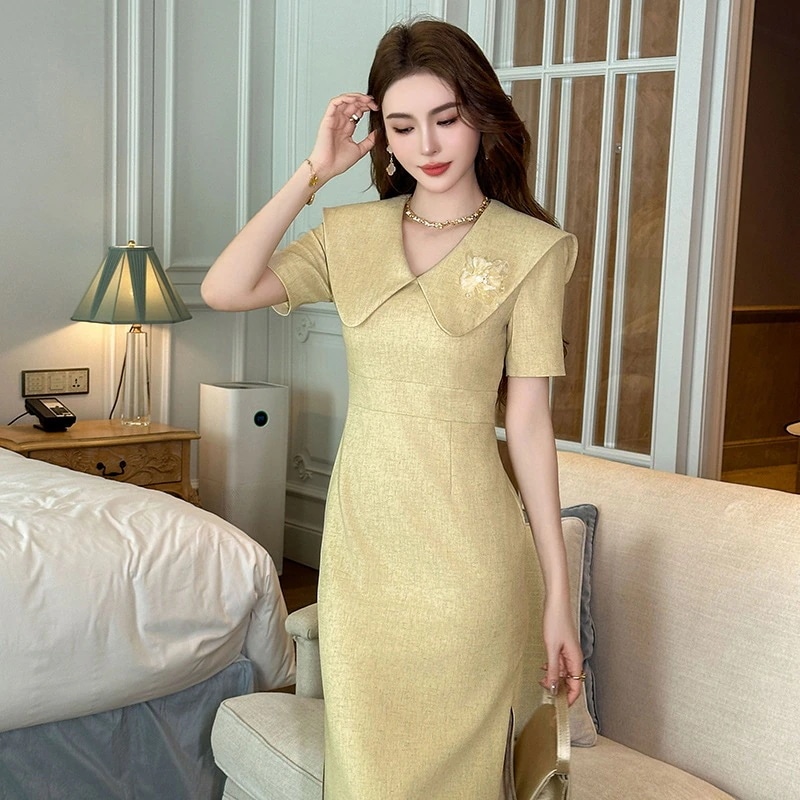 2024夏新品 正式ワンピース 着痩せドレス パーティー キャバ 着痩せ 大人 同窓会 披露宴 卒業式 結婚式 演奏会 ウェディング 二次会 メガ割