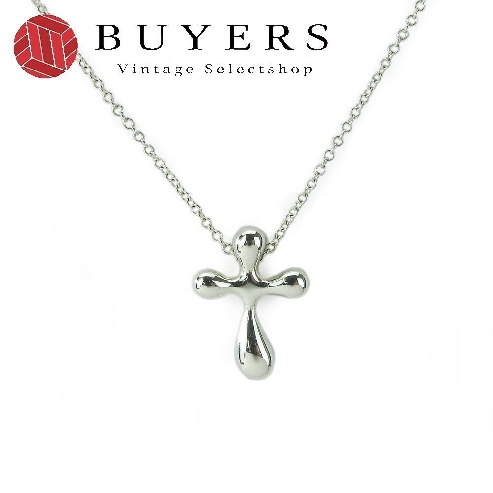 中古 ネックレス クロス シルバー925 約2.7g シルバー 十字架 エルサペレッティ アクセサリー レディース 女性