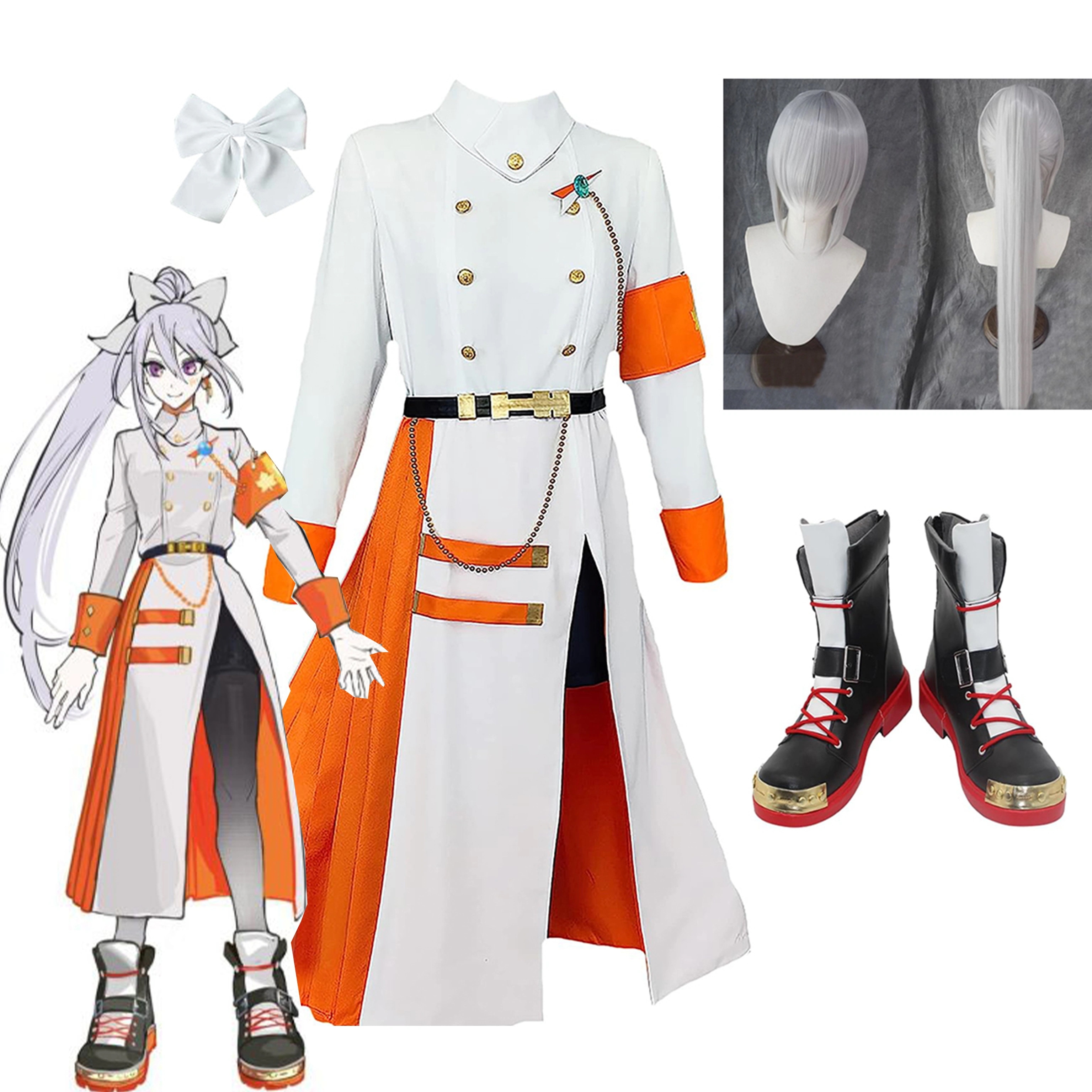 バーチャルYouTuber VTuber 樋口楓 コスプレ 衣装 ひぐちかえで 衣装 コスプレ ハロウィン クリスマス 文化祭 学園祭 コスプレ衣装＋髪飾り＋靴下 ウィッグ 靴 追加可能