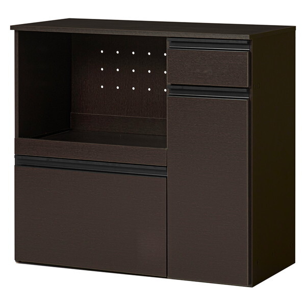 VKC-7155DBR キッチンカウンター(収納庫タイプ) ダークブラウン メーカー直送