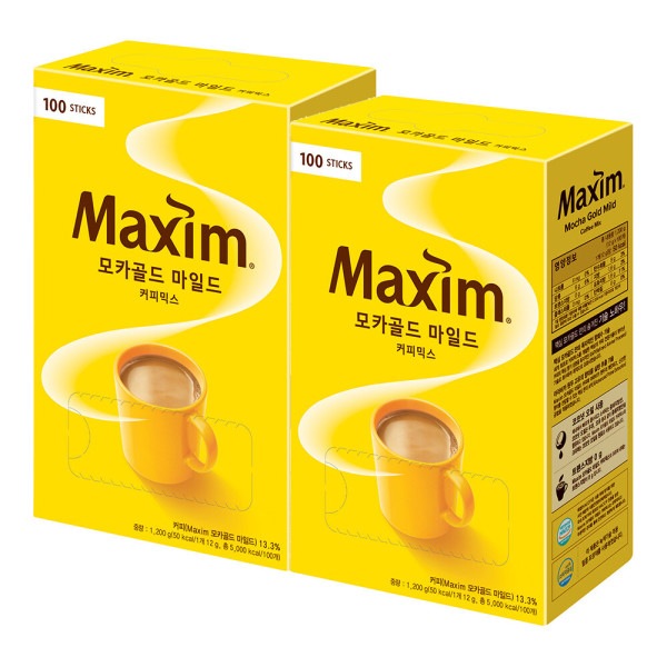 マキシムモカゴールドコーヒーミックス100T X2個 (贈呈品なくなり次第贈呈終了)
