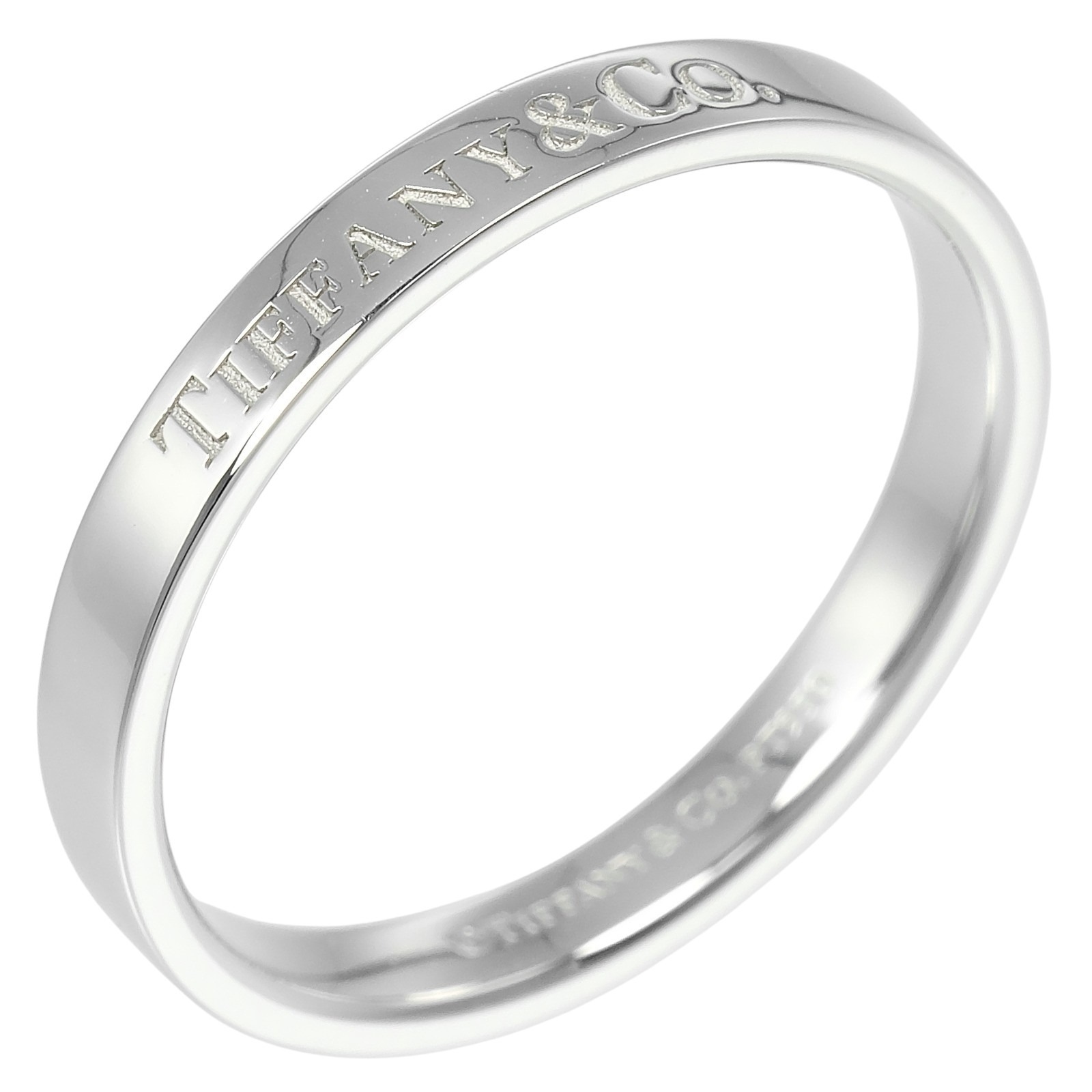 バンドリング 3mmモデル リング・指輪 Pt950プラチナ 17.5号 約5g メンズ 中古品 Aランク