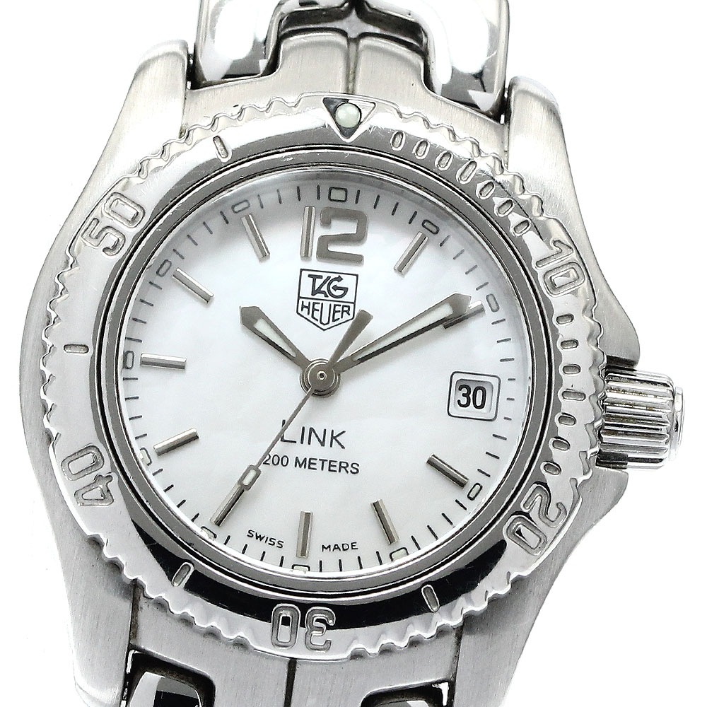 タグホイヤー TAG HEUER WT141H リンク デイト クォーツ レディース 保証書付き_888813【中古】