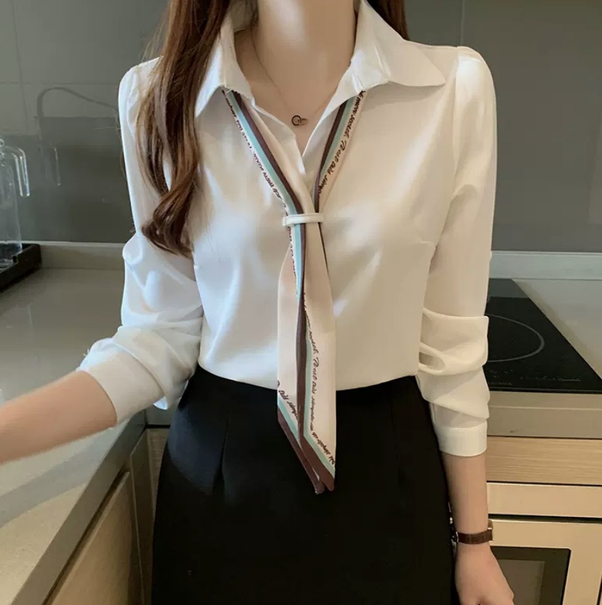 トップス デート シャツ ブラウス カットソー 袖あり 長袖 かわいい 大人可愛い きれいめ シンプル カジュアル 大人 上品 おしゃれ お洒落 かっこいい レトロ 大人女子 こなれ感 キュート