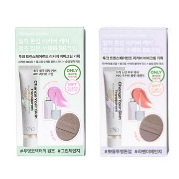 [チーク&パフ贈呈]トランスペアレント リカバー BBクリーム 韓国コスメ 保湿 ナチュラルカバー