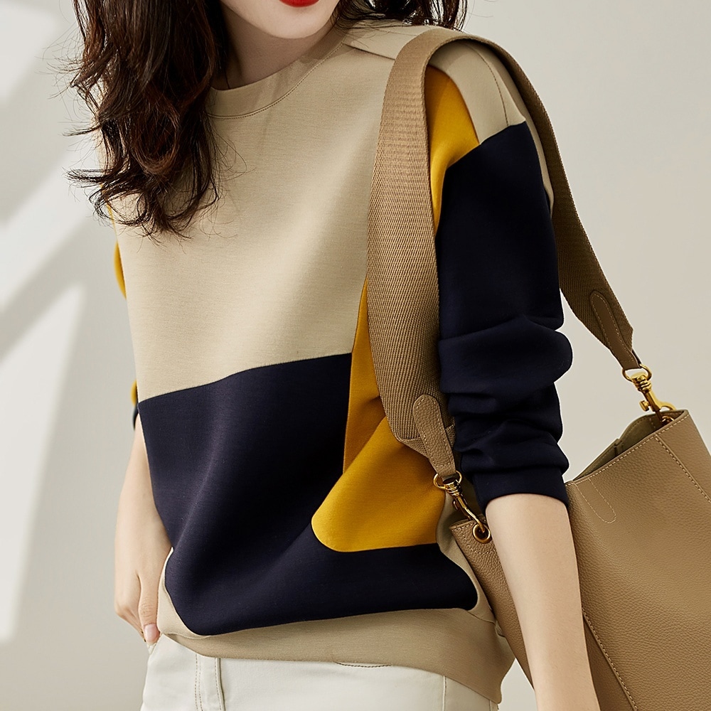 トップス トレーナー スウェット 長袖 ラウンドネック かわいい 大人可愛い きれいめ カジュアル