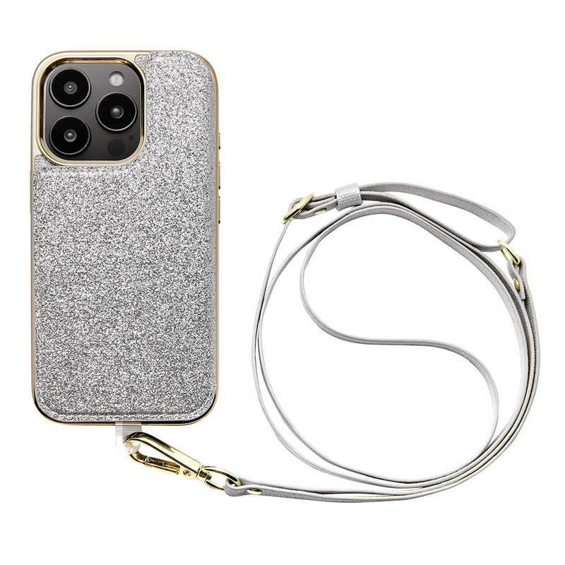 CCCフロンティア　Cross Body Case Duo for iPhone 16 Pro シャインシルバー　UNI-CSIP24MP-2CBSS