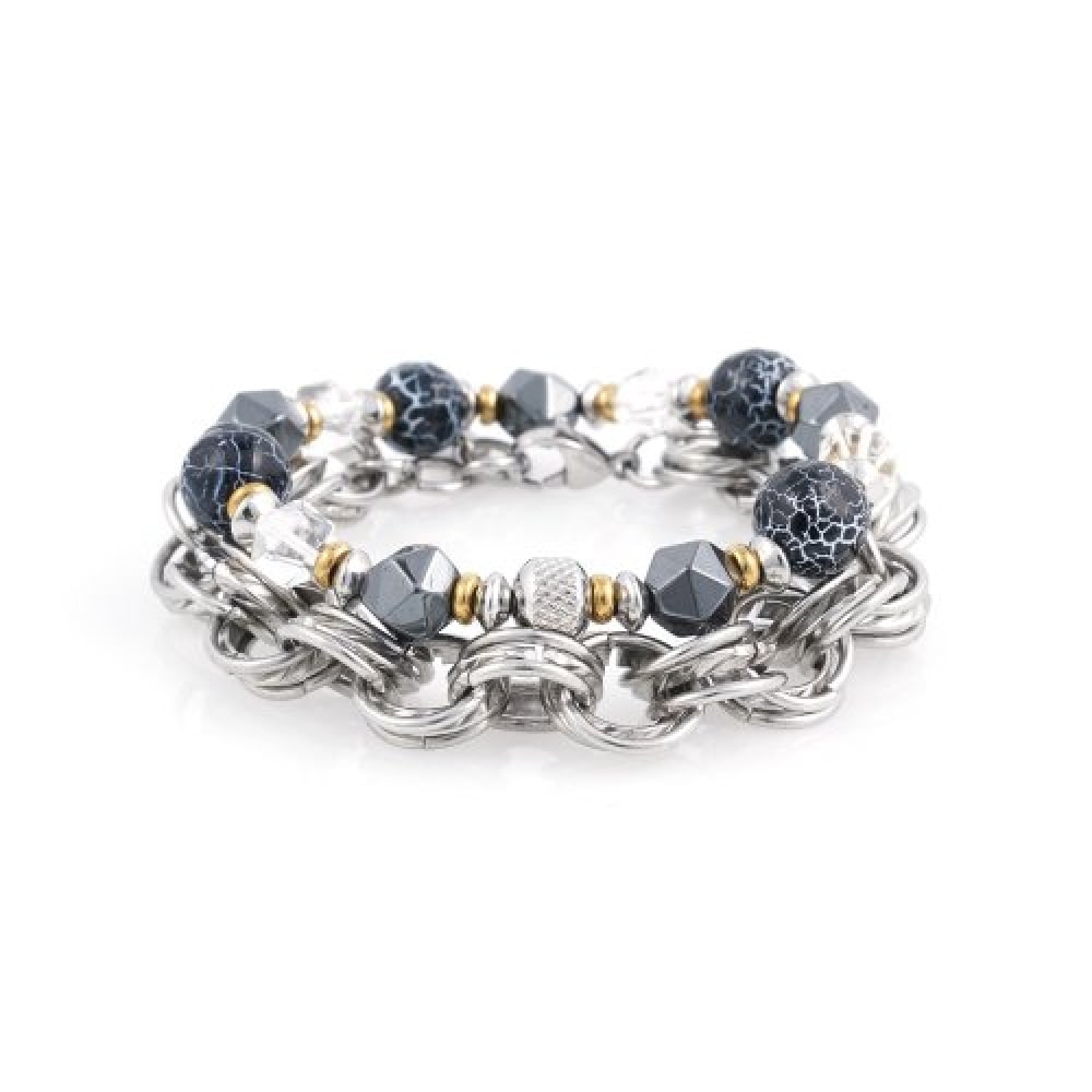 JBANS クラシック バッキンガム ビッグボール1005 トリプルボールドリング1047 チェーンブレスレット セット