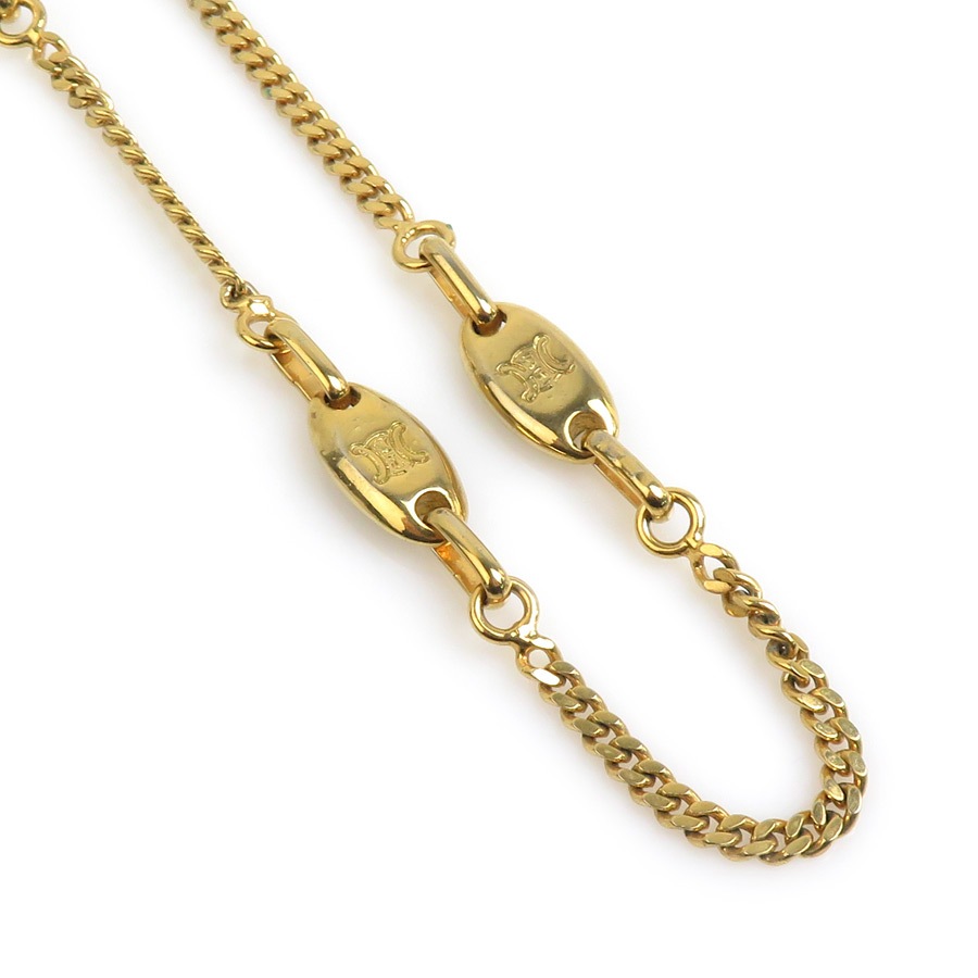 セリーヌ CELINE ネックレス メタル ゴールド レディース e59787i