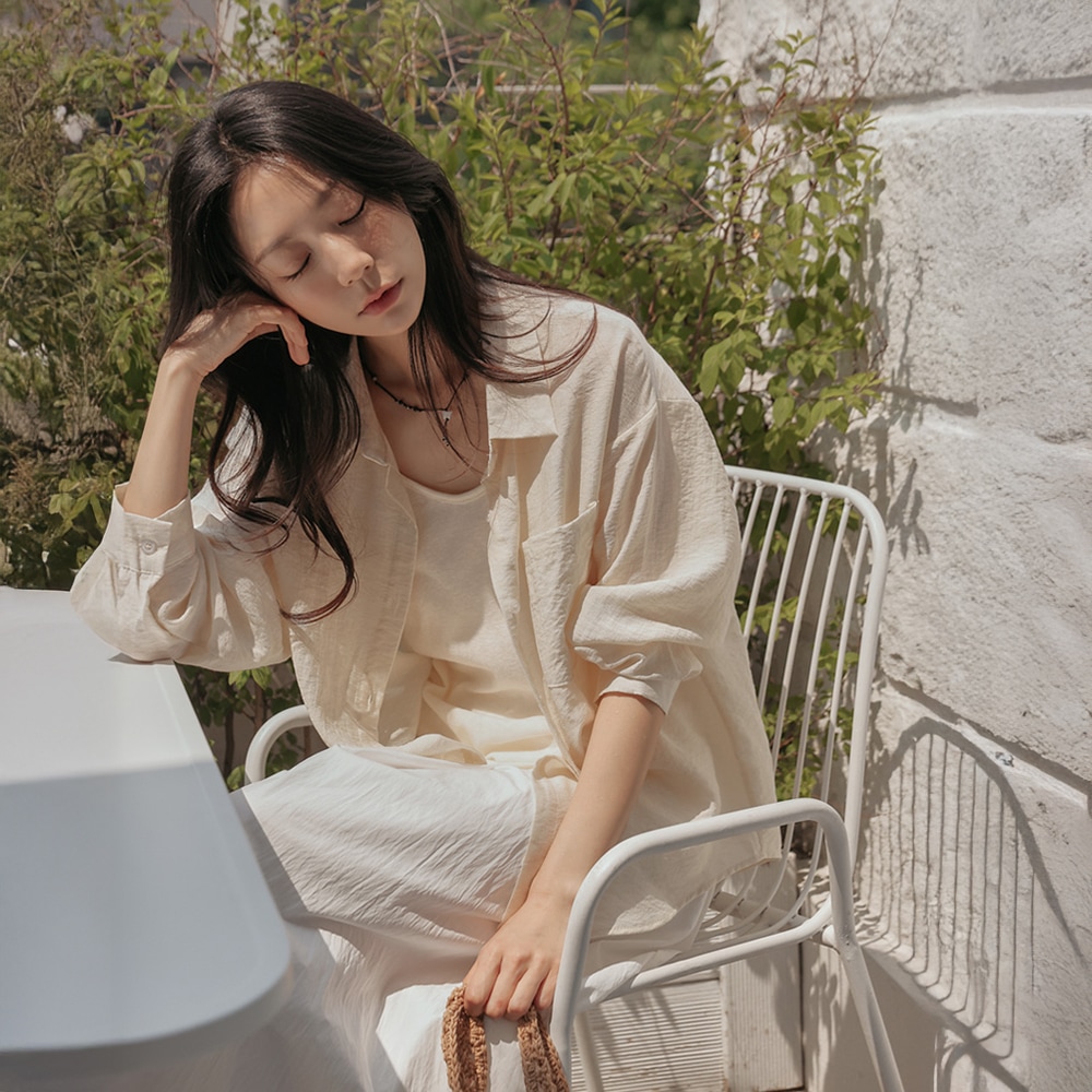 ロビンソンスリーブレスセットシースルールージュシャツ 5,585円