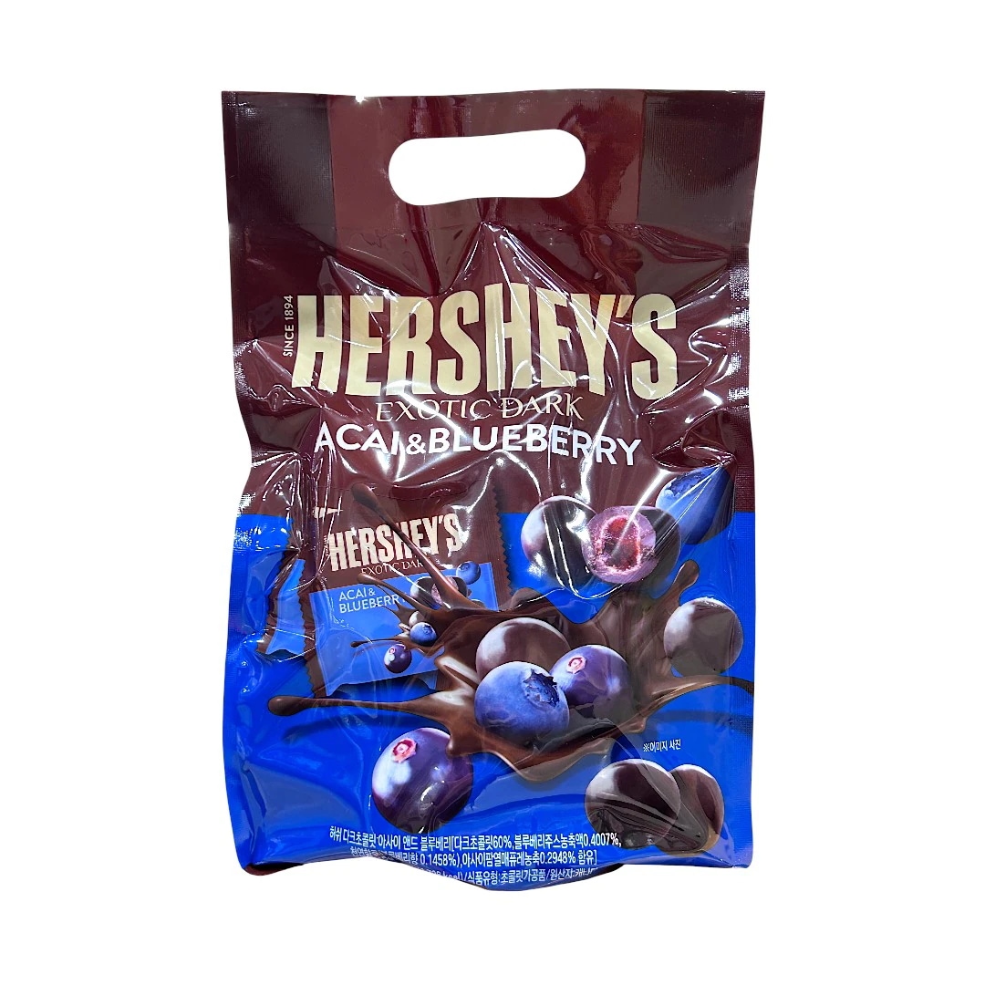 Qoo10] Hershey's ダークチョコレート アサイー＆ブルーベリ