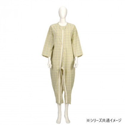 竹虎 ソフトケアねまき両開きファスナー 3シーズン 106404・みどり・L