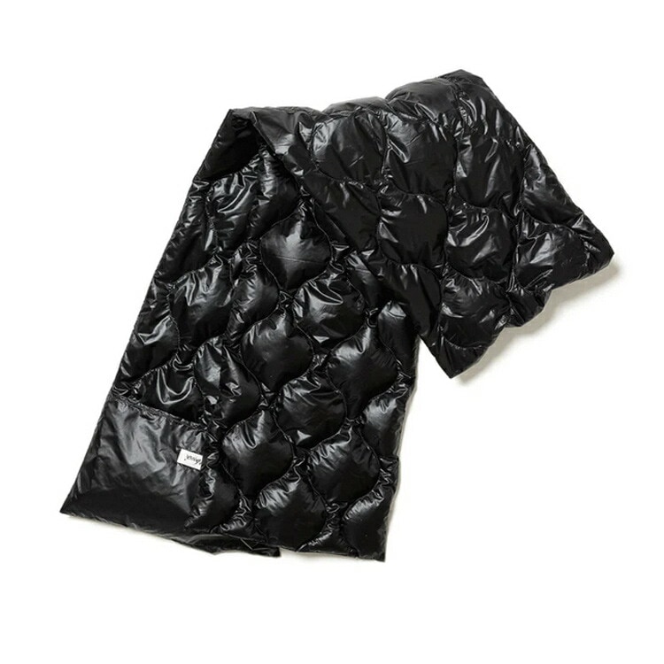 オニオンキルトダウンマフラー フリー ブラック #N1OEBKN3-BLK