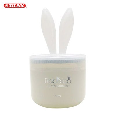他サイト： ダイヤケミカル 芳香剤 ラビッコホワイト ホワイトムスクの香り ゲルタイプ 90g 置き型 ウサギ耳 車内 2401の商品画像