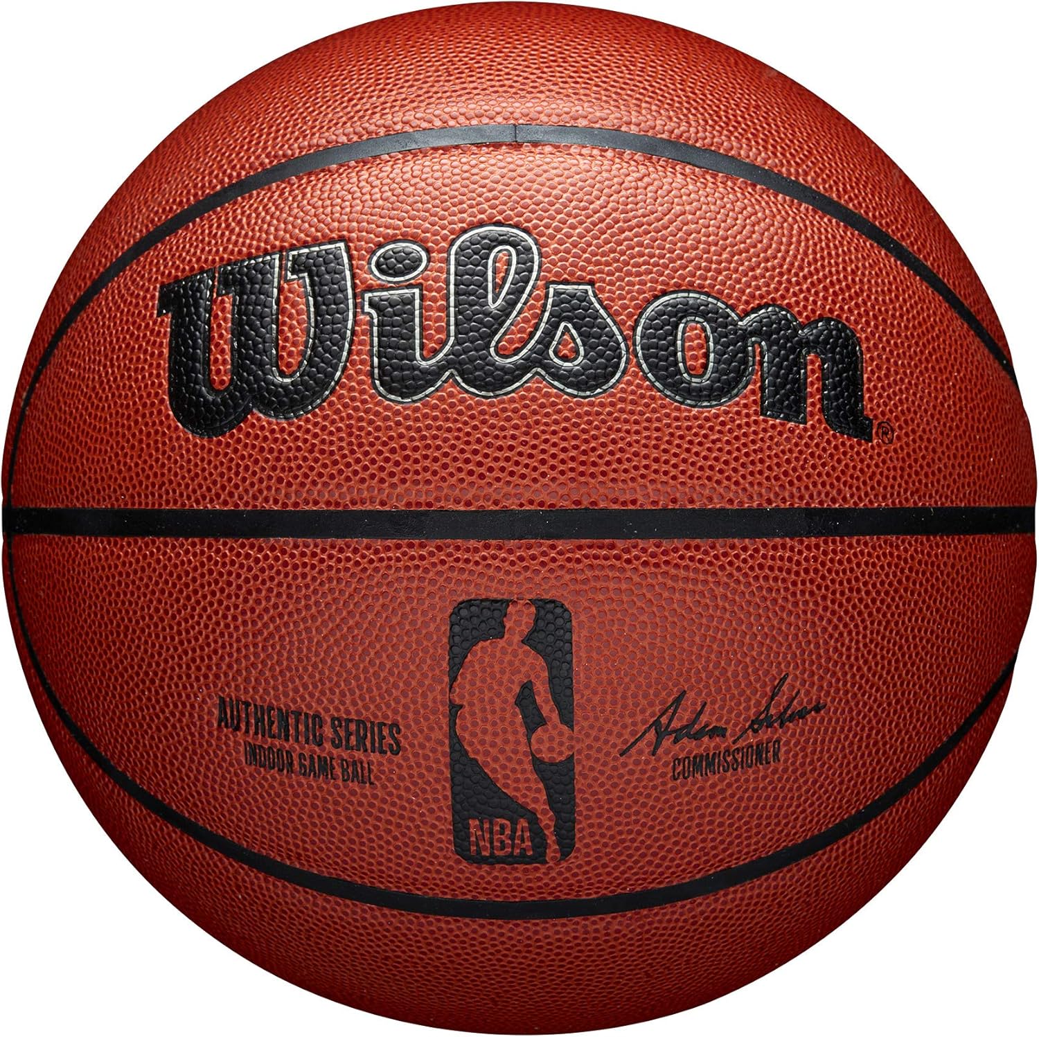 Wilson(ウイルソン) 【日本正規品】バスケットボール NBA AUTHENTIC(オーセンティック) 合成皮革 コンポジット レディース/メンズ 7号/6号/5号 (使用コート : インドア用/
