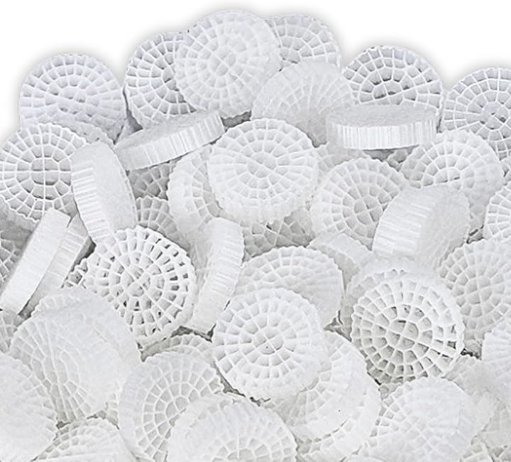 流動濾過材 MBBR ろ材 ろ過材 水槽 アクアリウム 魚 飼育 バイオ バクテリア 微生物 濾材(ホワイト, 1500g) 5,260円