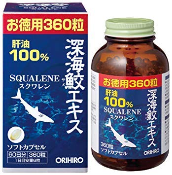 【4個】オリヒロ深海鮫エキスカプセル徳用（360粒）4個 (4571157251707-4)