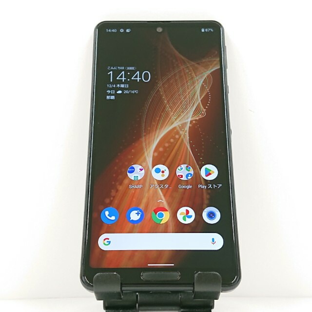 AQUOS sense5G SHG03 au ブラック 送料無料 本体 c15821 【中古】