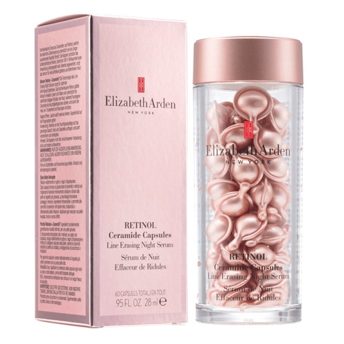 ELIZABETH ARDEN レチノール セラマイド カプセル ライン イレージング ナイトセラム 60粒 / 90粒
